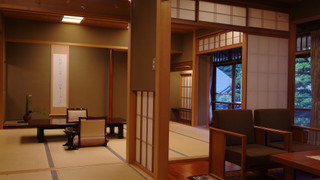 露天風呂付特別室　蓬莱