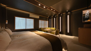 【栗】大きなツインベッドの和洋室