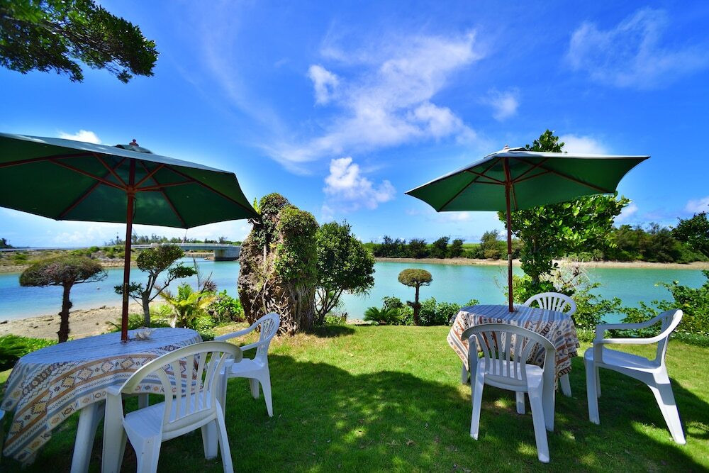 屋外ダイニングエリア