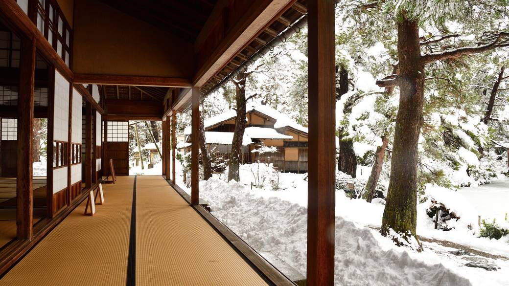 雪景色の清水園 / 3