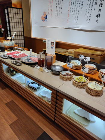 「湯沢グランドホテル」 料理 236591560 夕食バイキング（一人鍋コーナー）