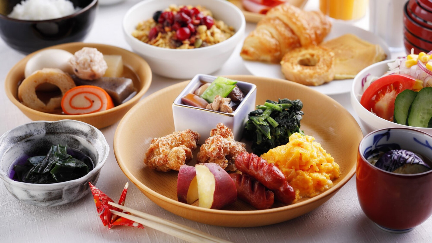 朝食ビュッフェ盛り付け例①