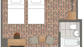 ツインルーム　禁煙　2名利用