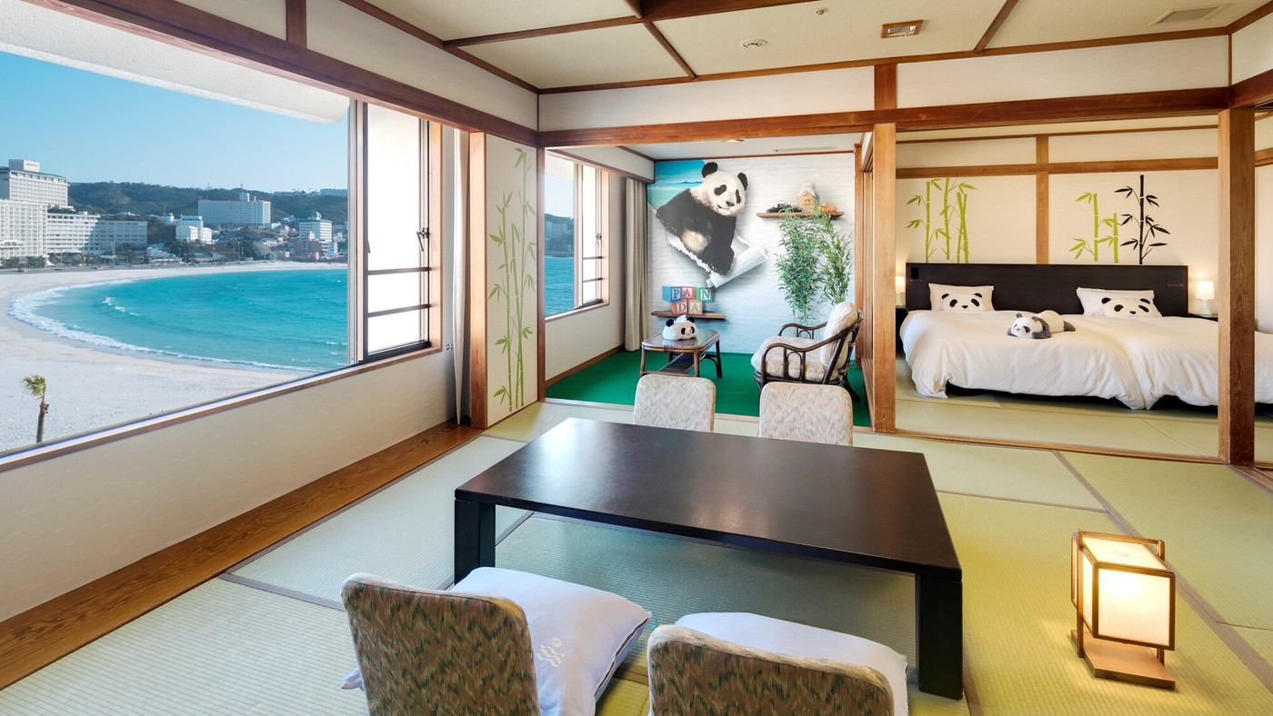 白良浜まで徒歩約30秒！パンダのお部屋にもワクワク3965356