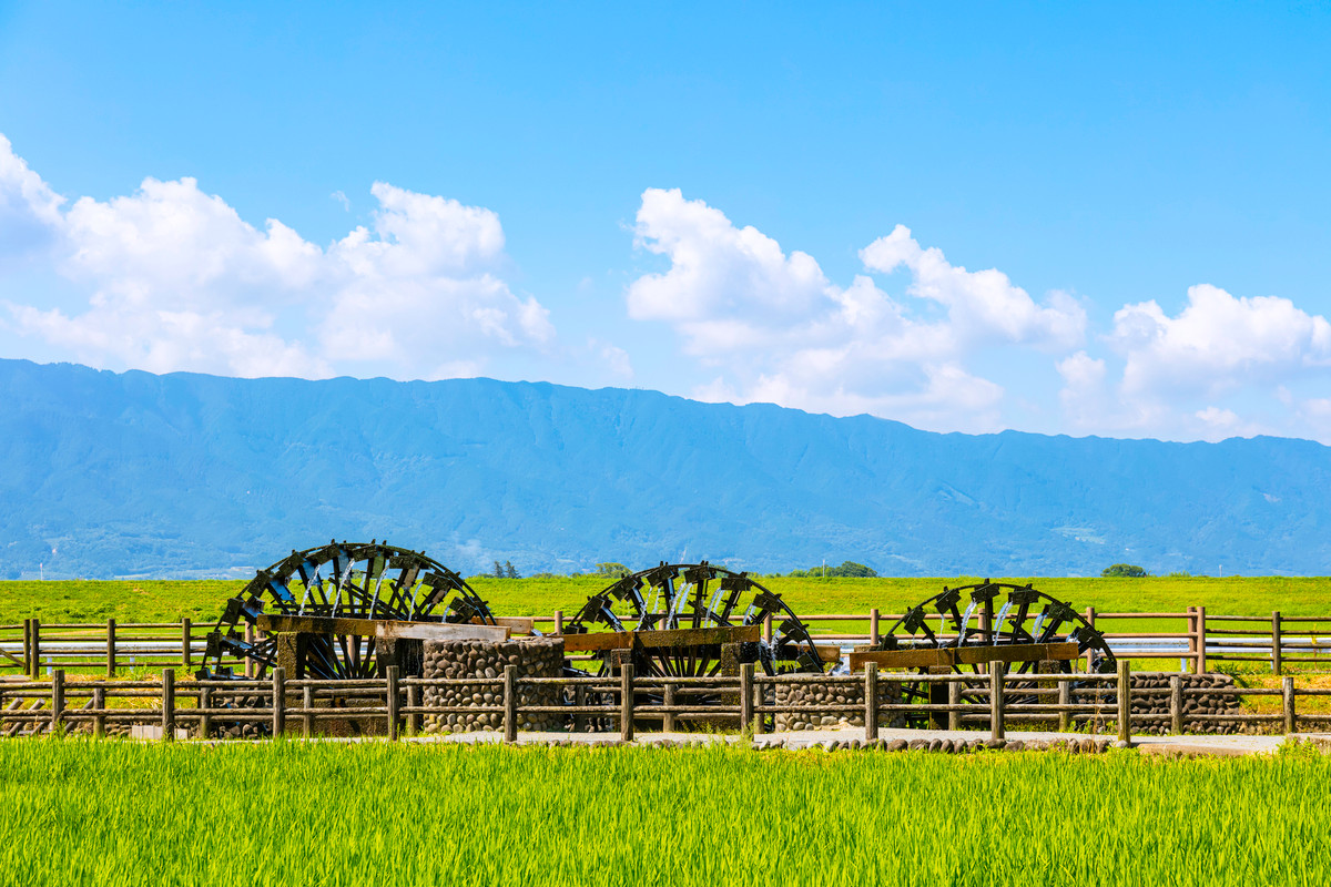 菱野の三連水車