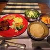 朝食のアメリカンブレックファストプレート