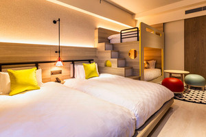 2段ベッドがあるファミリールーム