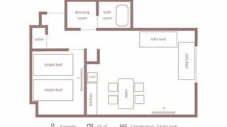 デラックススイート4ベッド Spa & Sauna 21:30~23:00セット