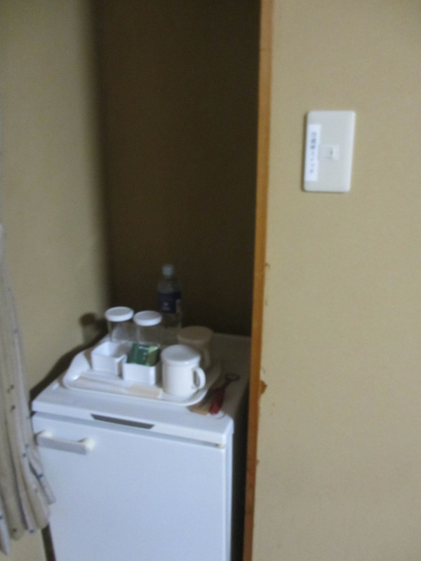 右上のスイッチで冷蔵庫オン