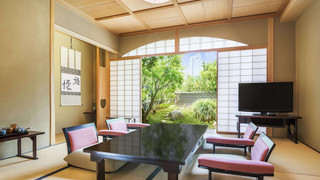 ジャパニーズ ガーデンスイート 禁煙 (2F) シングルベッド2台+布団2組