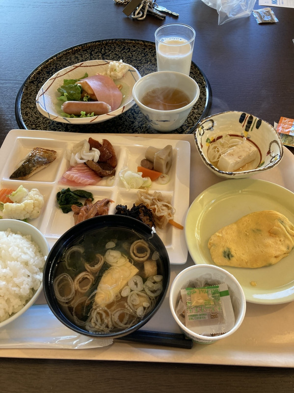 朝ごはんのバイキング