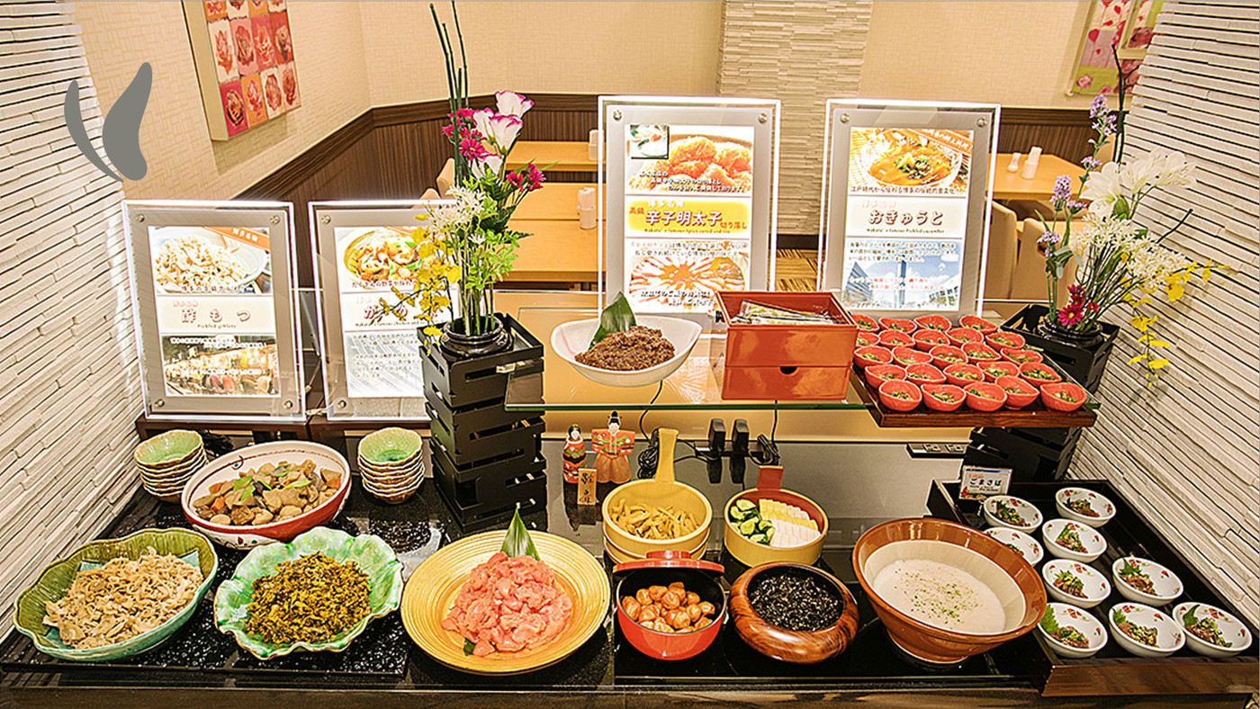 明太子、がめ煮、天うどん…。ご飯のお供も食べ放題♡3546219