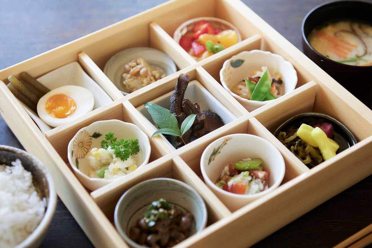 彩り鮮やかな朝食