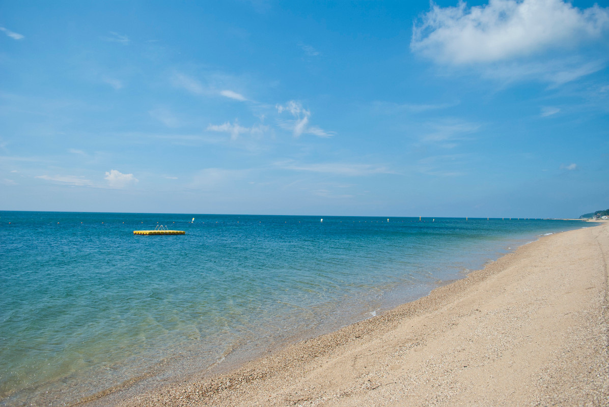 慶野松原　透き通った海