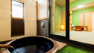 温泉陶器風呂付き離れ: 6畳 + 4.5畳和洋室 [すいせん] 禁煙