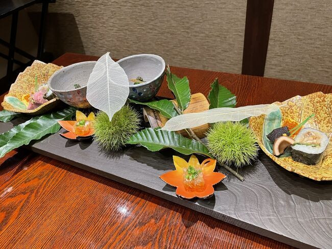 宿の会席料理一例①