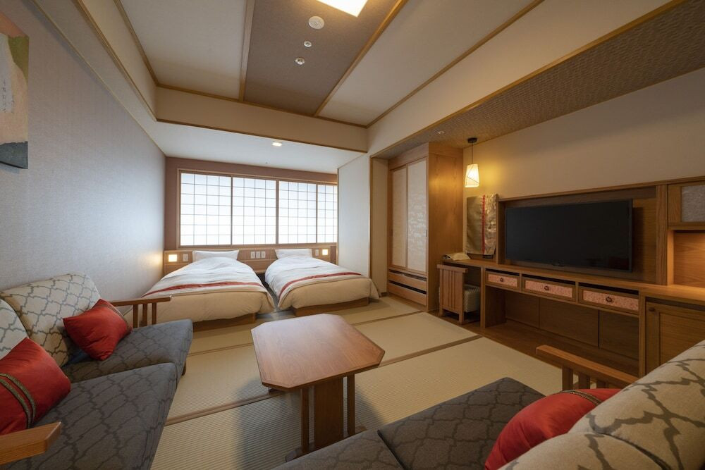 全館畳敷きで快適。5つの貸切風呂で湯めぐりも楽しい3569464