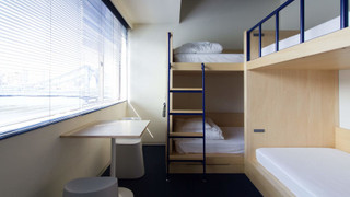 Bunk with River View and Shared Bathroom