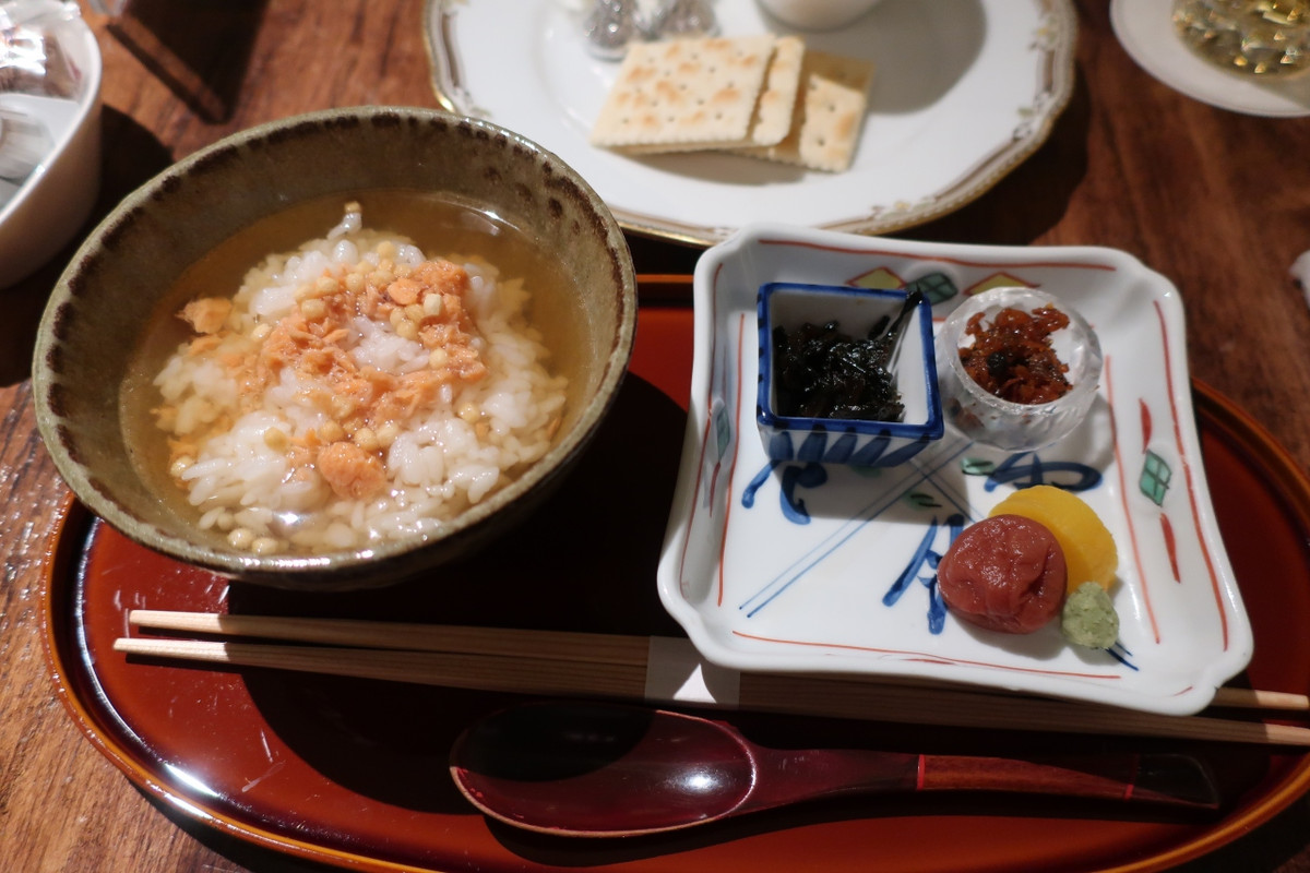 夜9時からお茶漬けタイム♪