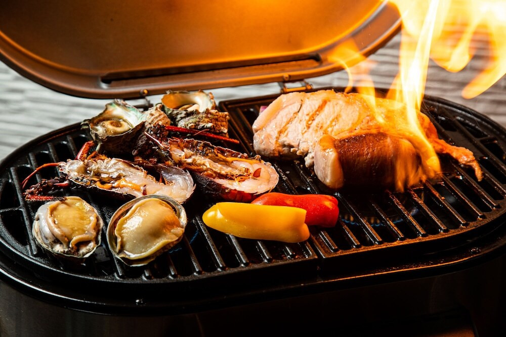 客室内のダイニングエリア