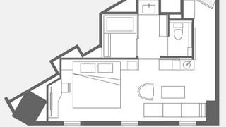 デラックスクイーンダブルルーム　シティビュー