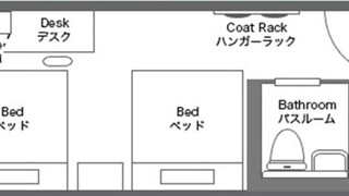 スタンダードツインルーム 禁煙 18平米