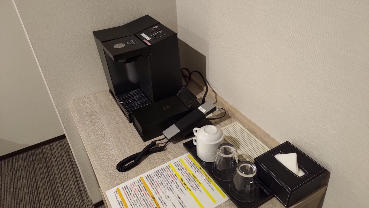 コーヒーメーカーが便利でした