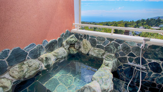 【洋の別邸オーベルジーヌ】露天風呂付き洋室ダブル「103」 [スタンダード] [ダブルルーム] [喫煙可] [夜景がきれい] [海が見える]