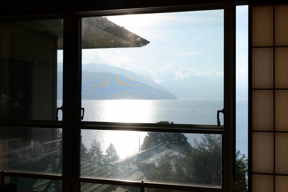 中禅寺湖が眼の前です