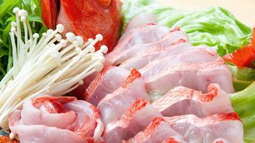 夕食　金目鯛のしゃぶしゃぶ / 3