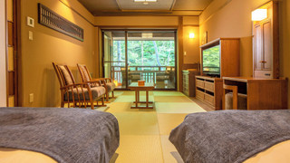 (離れ)天然温泉風呂付ツイン(滞在時間15時~11時/夕食17:30or20:00) 禁煙