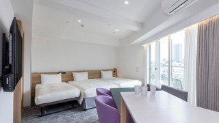 デラックス ツインルーム バルコニー付 禁煙 冷蔵庫 & 電子レンジ