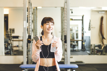 fitness club young woman