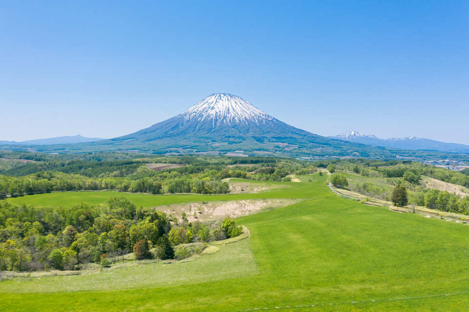 ニセコと羊蹄山の風景