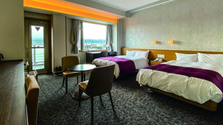 特別室 デラックス ツインルーム 2 ベッドルーム 富士山側 テラス付き, 最上階(34.23平米)