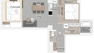 プレミアムスイート 1ベッドルーム 6ベッド (和室付き)