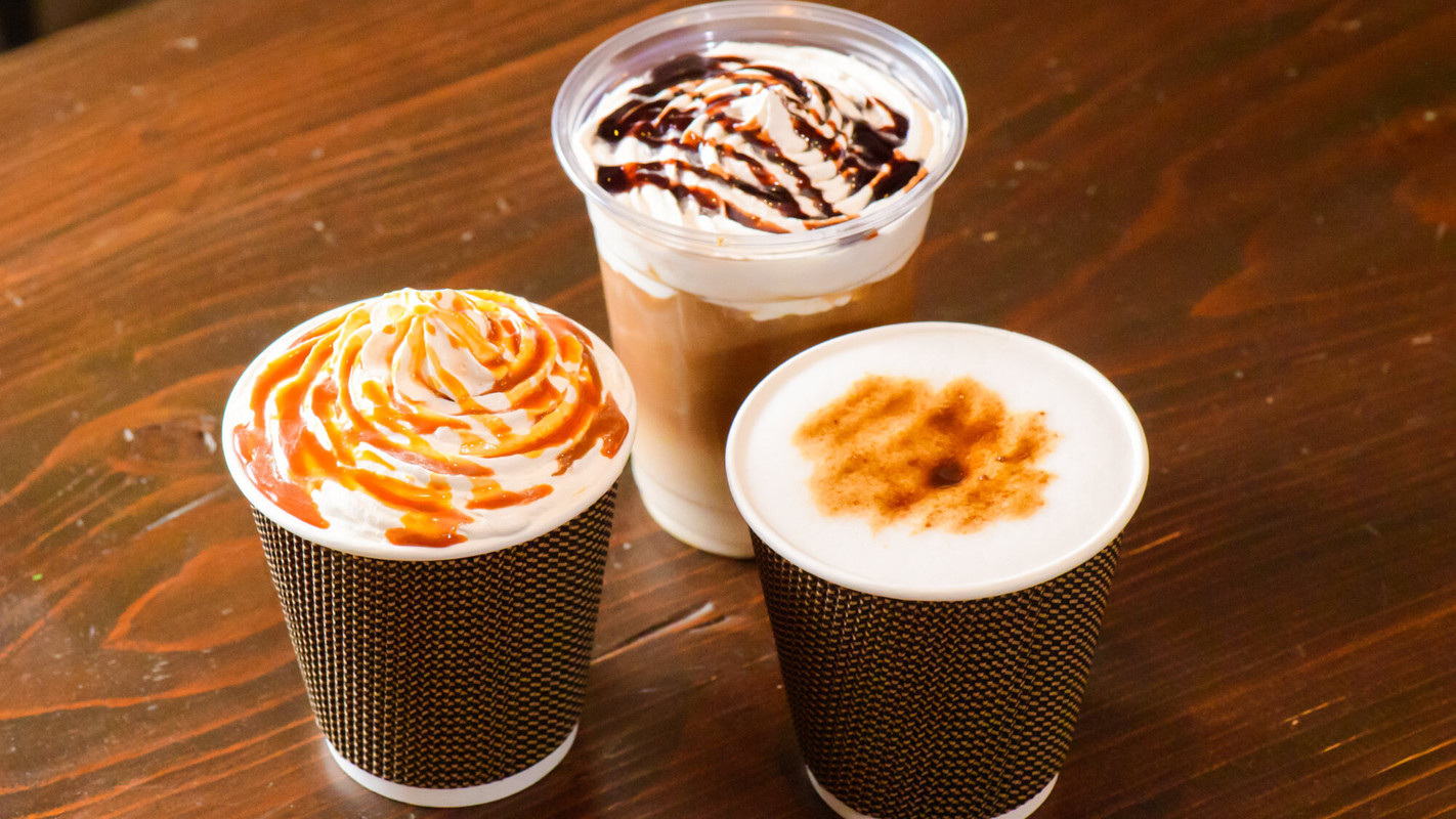 足湯カフェのドリンク