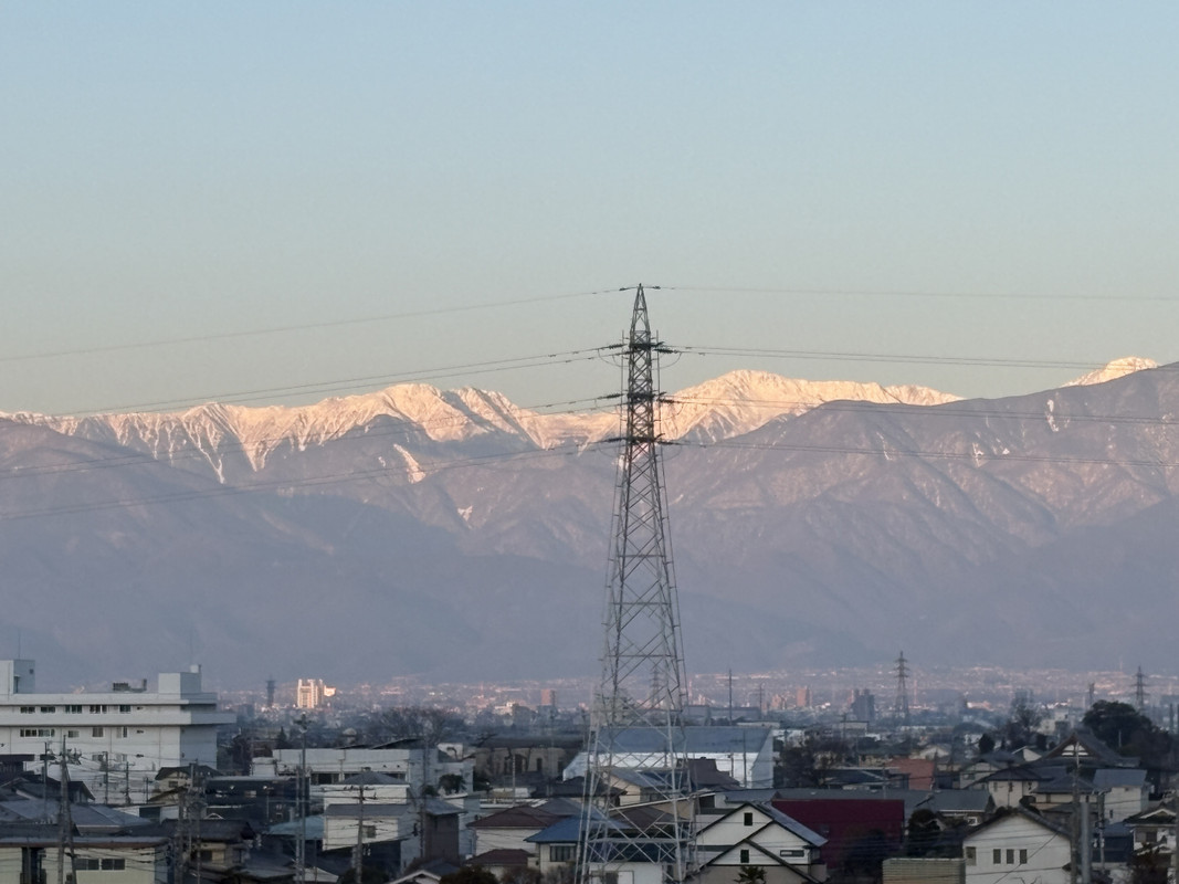 客室からの眺望（白根三山）