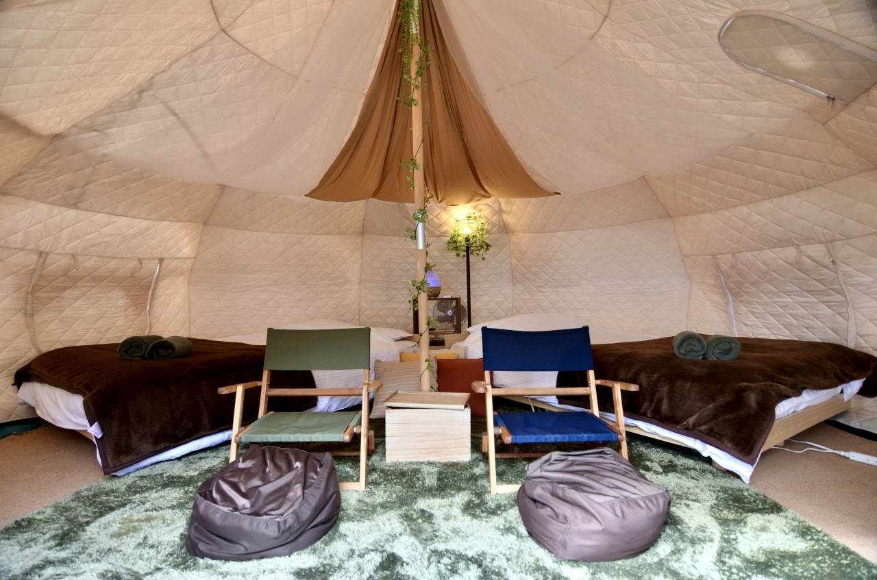 温泉付きテントもあり！由布岳を望む絶景グランピング3906978