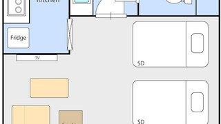 セミダブルベッド, ソファベッド Type A 禁煙