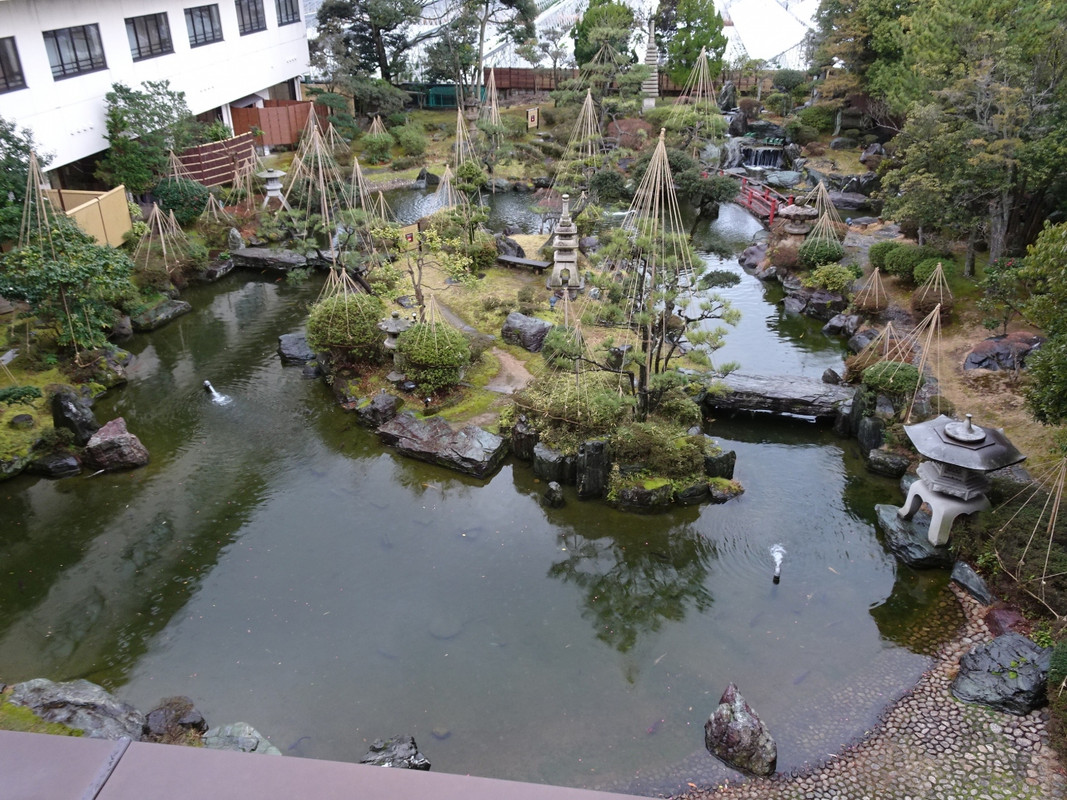 部屋から見える中庭