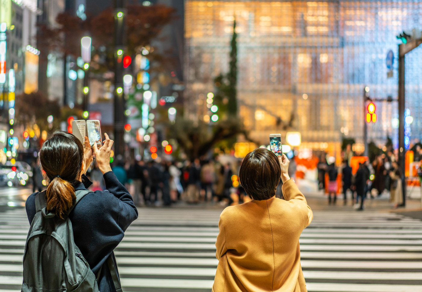 pedestrian take shot in ginza, tokyo, Japan