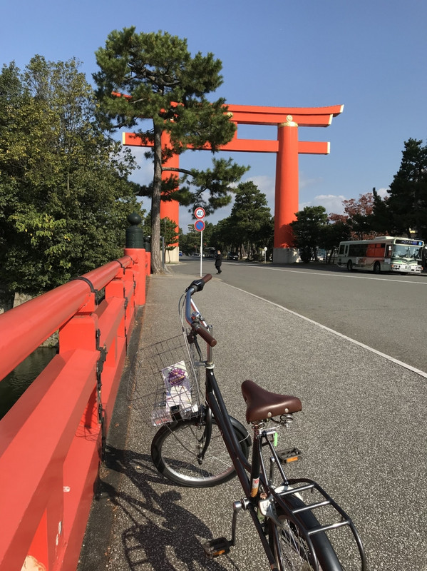 ホテルのレンタル自転車、無料