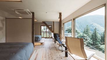 崖の家 KONAGATA 1 寝室からの眺め / 7