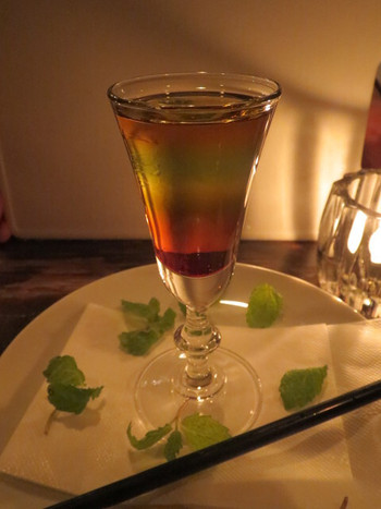 「ヒダリキキ」料理 1231733 プースカフェ　アレンジバージョン！