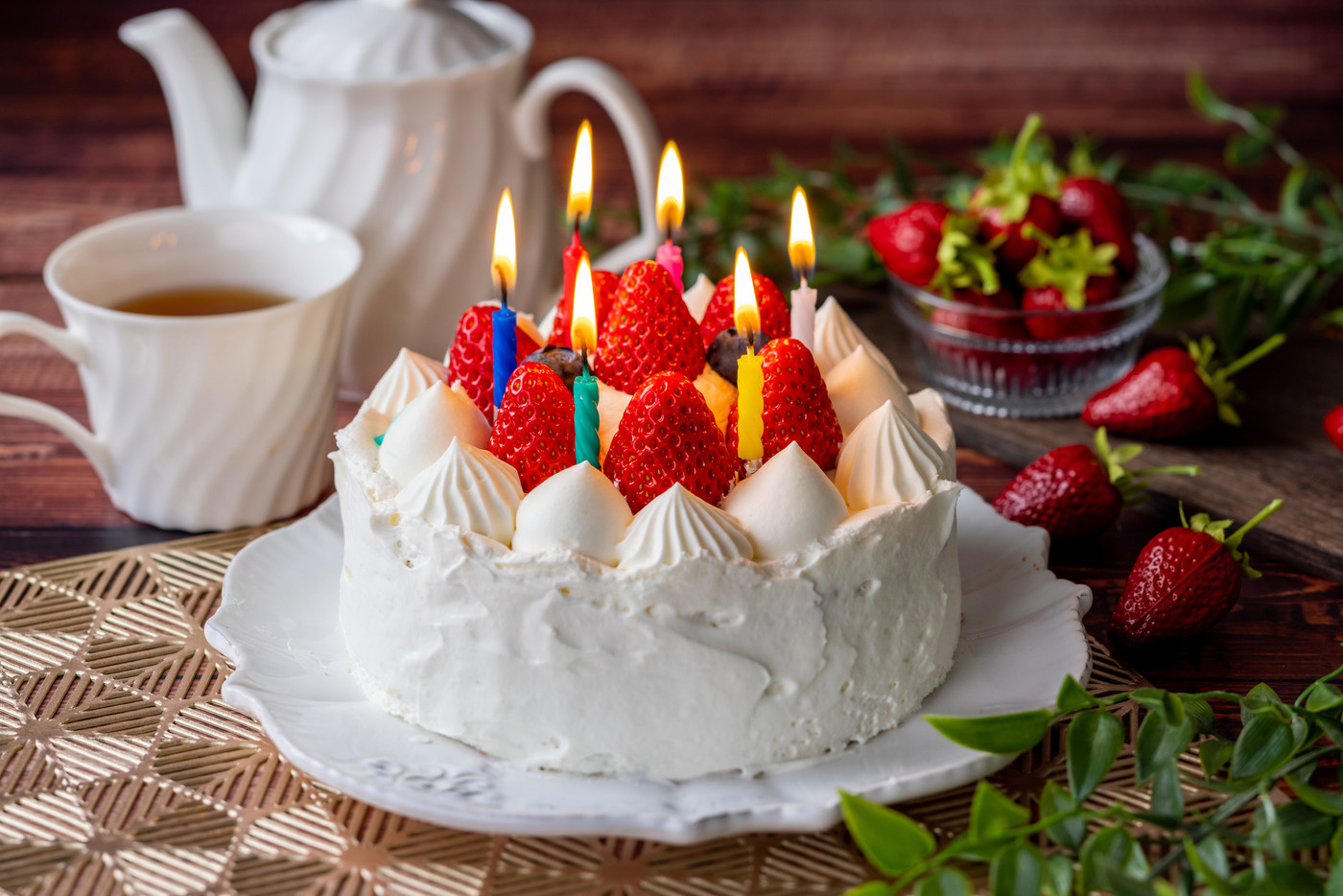 ケーキ　いちご　