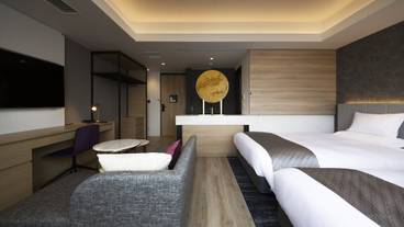 スーパーキングルーム（ハリウッドツインベッド） / 1