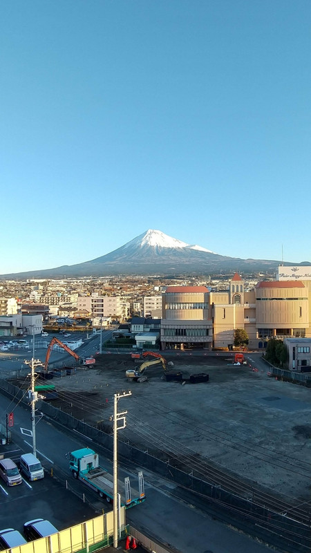 客室からの富士山ビュー