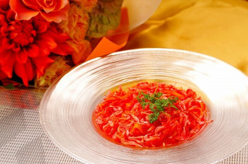 「Guild」料理 69665 麺に桜を練りこんで作った桜のタリアテッレ♪