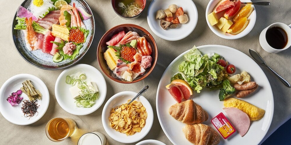 朝食ビュッフェ